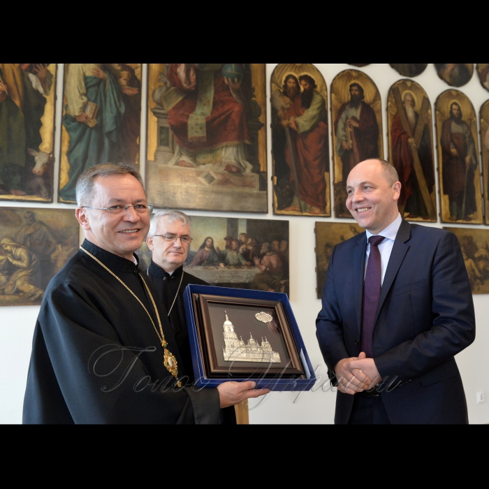 Робочий візит Голови Верховної Ради України Андрія Парубія до Республіки Польща. Зустріч з Архієпископом і Митрополитом Перемишльсько-Варшавським Української греко-католицької церкви Євгенієм Поповичем